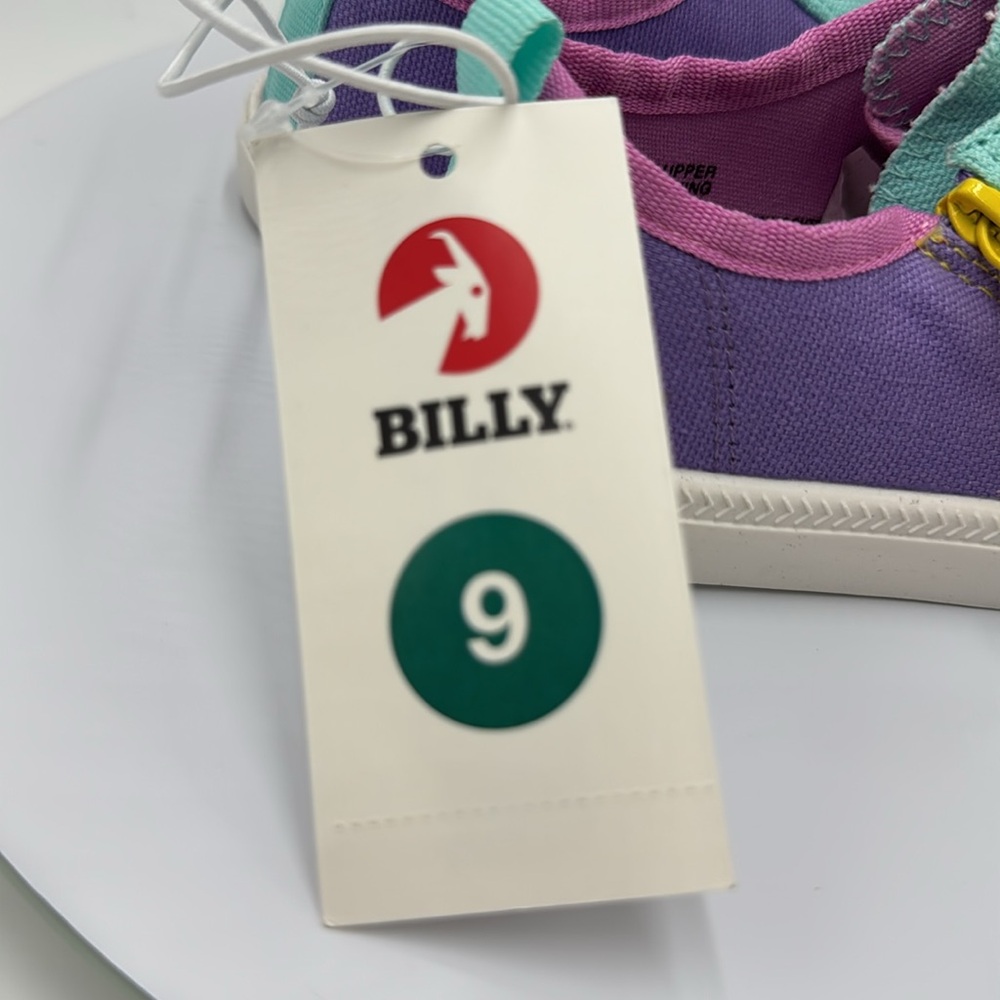 NWT BILLY Footwear Harbor Essential Low Top Purple/Green Toddler Girls Size 9 - Picture 11 of 11